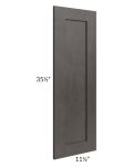 Midtown Dark Grey Shaker Wainscot 36" Wall Panel