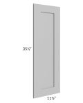Midtown Painted Grey Shaker Wainscot 36" Wall Panel