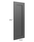 Midtown Black Shaker Wainscot 36" Wall Panel