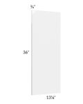 Milan White Gloss Wainscot 36" Wall Panel