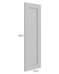 Midtown Painted Grey Shaker Wainscot 42" Wall Panel