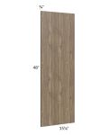 Milan Pecan Wainscot 48" Wall Panel (for 15" deep cabinets)