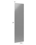Milan Grey Gloss Wainscot 60" Wall Panel (for 15" deep cabinets)