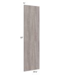 Milan Hazel Wainscot 60" Wall Panel (for 15" deep cabinets)