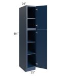 Portland Navy Blue 15x84 Wall Pantry