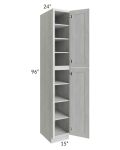 Heather Grey Shaker 15x96 Wall Pantry
