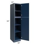 Portland Navy Blue 18x84 Wall Pantry