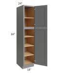 Stratton Dark Grey Shaker 18x84 Pantry Cabinet