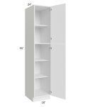 Venetian White Gloss 18x90 Wall Pantry Cabinet
