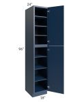 Portland Navy Blue 18x96 Wall Pantry 