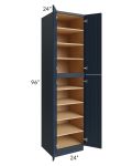 Southport Blue Shaker 24x96 Wall Pantry