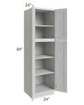 Heather Grey Shaker 24x84 Wall Pantry