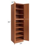 Lexington Cinnamon Glaze 24x90 Wall Pantry