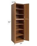 Artisan Walnut Shaker 24x90 Wall Pantry
