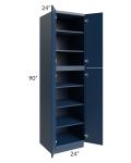 Portland Navy Blue 24x90 Wall Pantry 