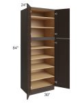 Southport Espresso Shaker 30x84 Wall Pantry