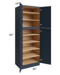 Southport Blue Shaker 30x84 Wall Pantry