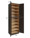 Southport Espresso Shaker 30x96 Wall Pantry