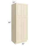 Casselton Ivory 30x84 Wall Pantry 