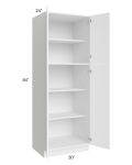 Venetian White Gloss 30x84 Wall Pantry Cabinet