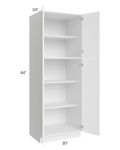 Venetian White Matte 30x84 Wall Pantry Cabinet