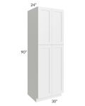 Southport White Shaker 30x90 Wall Pantry