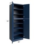 Portland Navy Blue 30x90 Wall Pantry