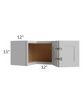 Tuscan Painted Grey 24x15 Square Corner Wall Cabinet