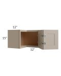 Tuscan Oyster 24x15 Square Corner Wall Cabinet