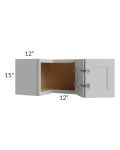 Imperial Painted Grey 24x15 Square Corner Wall Cabinet