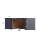 Vienna Indigo 24x15 Square Corner Wall Cabinet