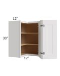 Tuscan Cloud 24x30 Square Corner Wall Cabinet