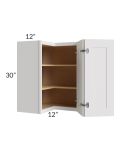Midtown Cloud Shaker 24x30 Square Corner Wall Cabinet