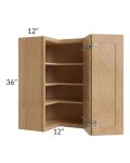 Midtown Timber Shaker 24x36 Square Corner Wall Cabinet