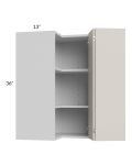 Milan Beige Matte 24x36 Square Corner Wall Cabinet