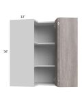 Milan Hazel 24x36 Square Corner Wall Cabinet