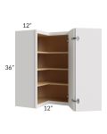 Vienna Cloud 24x36 Square Corner Wall Cabinet