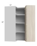 Milan Natural 24x42 Square Corner Wall Cabinet