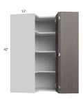 Milan Cafe 24x42 Square Corner Wall Cabinet