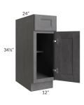 Stone Grey 12" Base Cabinet