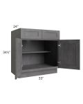Stone Grey 33" Base Cabinet 