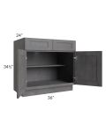 Stone Grey 36" Base Cabinet 