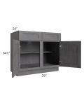 Stone Grey 39" Base Cabinet