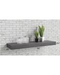 Stone Grey 36" Floating Shelf