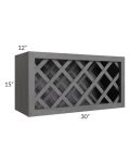 Stone Grey 30x15 Lattice Wine Rack