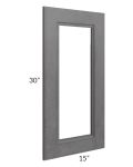 Stone Grey 24x30 Corner Glass Door