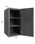 Stone Grey 18x36x24 Split Pantry Wall Cabinet