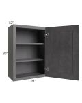 Stone Grey 21 x30 Wall Cabinet