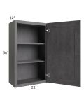 Stone Grey 21 x36 Wall Cabinet