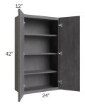 Stone Grey 24x42 Wall Cabinet